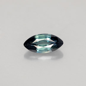 Zafiro verde natural de 0,73 ct, marquesa, VVS-VS