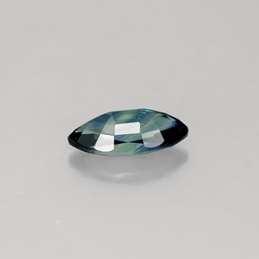 Zafiro verde natural de 0,73 ct, marquesa, VVS-VS
