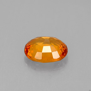 Zafiro naranja natural de 0,79 ct, corte óvalo, VVS-VS