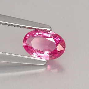 Zafiro rosa natural de 0,50 ct, corte óvalo, VS