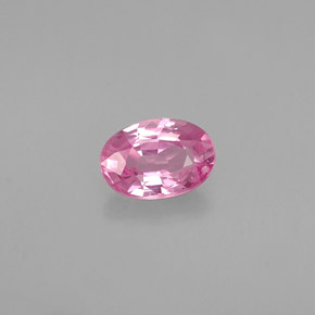 Zafiro rosa natural de 0,60 ct, corte óvalo, VS