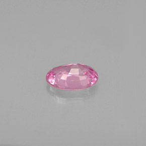 Zafiro rosa natural de 0,60 ct, corte óvalo, VS