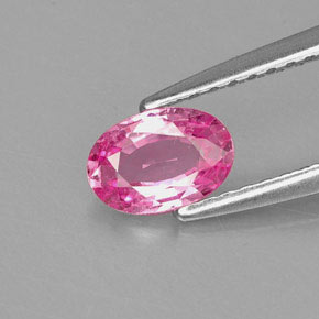 Zafiro rosa natural de 0,59 ct, corte óvalo, VS
