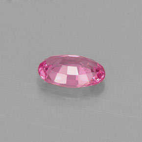 Zafiro rosa natural de 0,59 ct, corte óvalo, VS