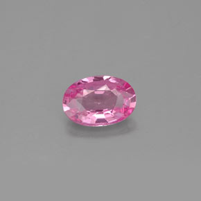 Zafiro rosa natural de 0,57 ct, corte óvalo, VVS-VS