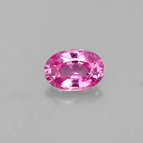 Zafiro rosa natural de 0,46 ct, corte óvalo, VS