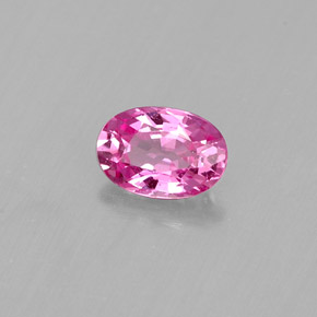 Zafiro rosa natural de 0,46 ct, corte óvalo, VS
