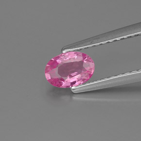 Zafiro rosa natural de 0,54 ct, corte óvalo, VS