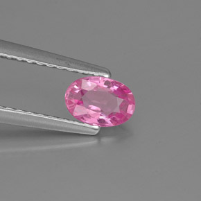 Zafiro rosa natural de 0,54 ct, corte óvalo, VS