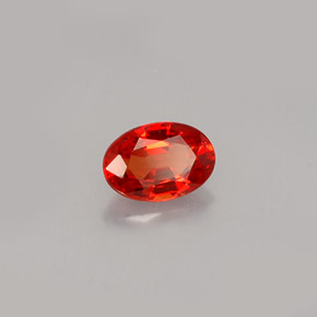 Zafiro naranja natural de 0,61 ct, corte óvalo, IF
