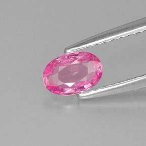 Zafiro rosa natural de 0,56 ct, corte óvalo, VS