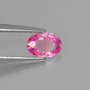 Zafiro rosa natural de 0,48 ct, corte óvalo, VS