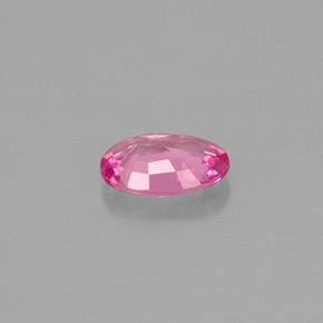 Zafiro rosa natural de 0,48 ct, corte óvalo, VS