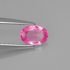 Zafiro rosa natural de 0,53 ct, corte óvalo, VS