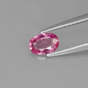 Zafiro rosa natural de 0,46 ct, corte óvalo, VVS-VS
