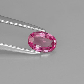 Zafiro rosa natural de 0,46 ct, corte óvalo, VVS-VS