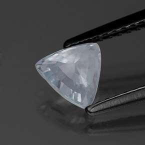Zafiro azul natural de 0,80 ct, trillón, VS-SI