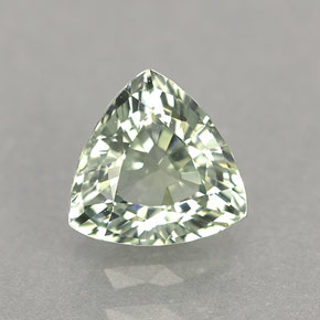 Zafiro verde natural de 1,06 ct, trillón, VVS
