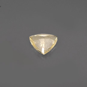 Zafiro amarillo natural de 0,78 ct, trillón, VVS