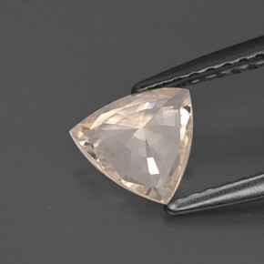Zafiro naranja natural de 0,69 ct, trillón, VVS