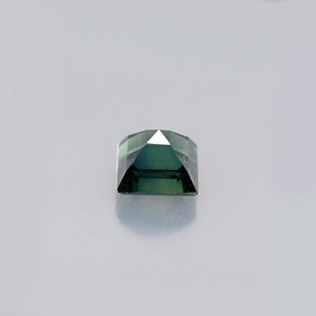 Zafiro verde natural de 0,63 ct, cuadrado, VVS