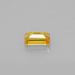 Zafiro amarillo natural de 0,42 ct, baguette, VS