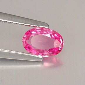 Zafiro rosa natural de 0,56 ct, corte óvalo, VVS-VS