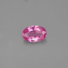 Zafiro rosa natural de 0,53 ct, corte óvalo, VVS