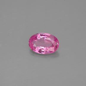 Zafiro rosa natural de 0,53 ct, corte óvalo, VVS