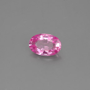 Zafiro rosa natural de 0,48 ct, corte óvalo, VS