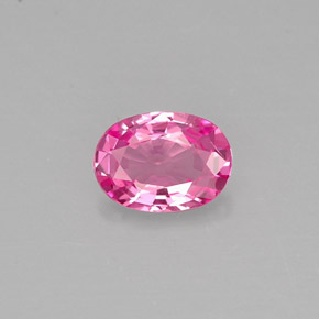 Zafiro rosa natural de 0,49 ct, corte óvalo, VVS
