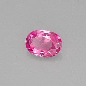 Zafiro rosa natural de 0,49 ct, corte óvalo, VVS