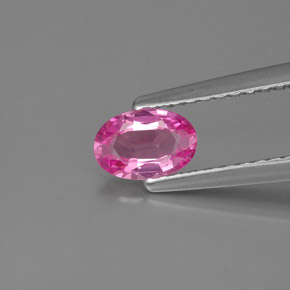 Zafiro rosa natural de 0,46 ct, corte óvalo, VVS