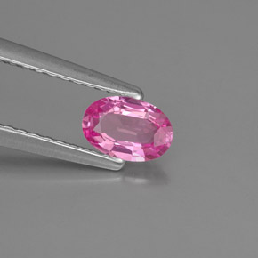 Zafiro rosa natural de 0,46 ct, corte óvalo, VVS