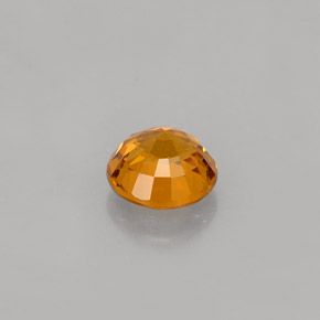 Zafiro naranja natural de 1,11 ct, corte redondo, VS