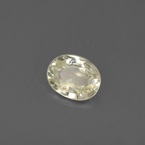 Zafiro amarillo natural de 0,44 ct, corte óvalo, VVS
