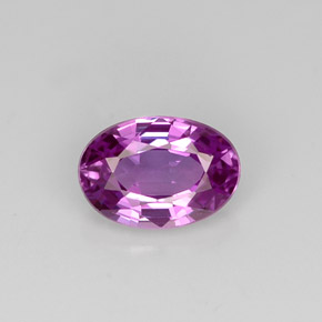 Zafiro violeta natural de 0,62 ct, corte óvalo, VVS