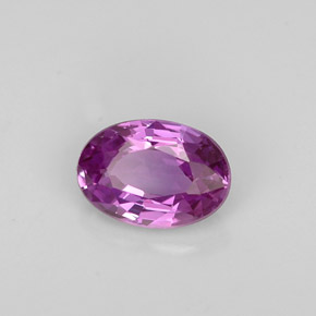 Zafiro violeta natural de 0,62 ct, corte óvalo, VVS
