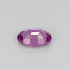 Zafiro violeta natural de 0,62 ct, corte óvalo, VVS