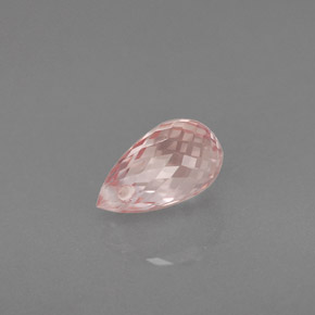 Zafiro naranja natural de 1,12 ct, briolette, VS