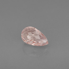 Zafiro naranja natural de 1,12 ct, briolette, VS