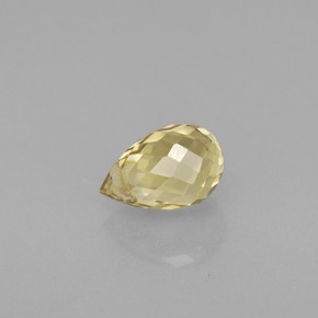 Zafiro amarillo natural de 1,00 ct, briolette, VVS-VS