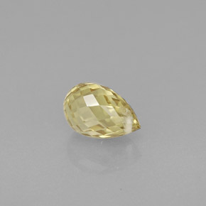 Zafiro amarillo natural de 1,00 ct, briolette, VVS-VS