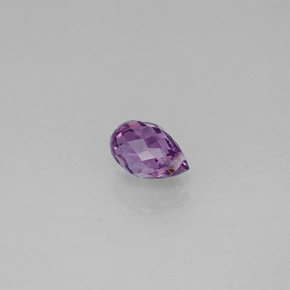 Zafiro violeta natural de 0,92 ct, briolette, VS