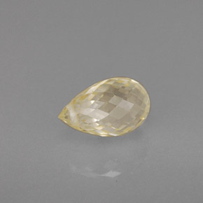 Zafiro oro natural de 1,38 ct, briolette, VS-SI