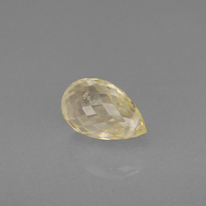 Zafiro oro natural de 1,38 ct, briolette, VS-SI