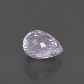 Zafiro violeta natural de 0,85 ct, briolette, VS