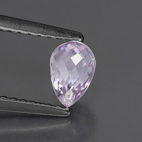 Zafiro violeta natural de 0,85 ct, briolette, VS