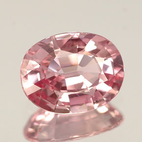Zafiro Rosa natural de 1.05 ct, Corte Óvalo, VVS