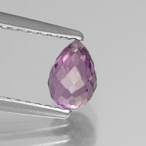 Zafiro violeta natural de 0,95 ct, briolette, VS-SI